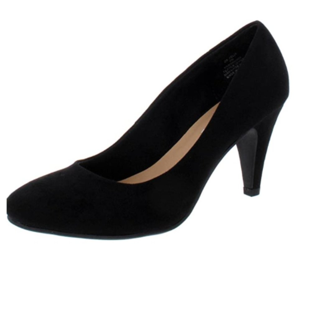 *SALE* Sun + Stone Women's Felix Faux Leather Stiletto Pumps Blk Sz 9M 5567